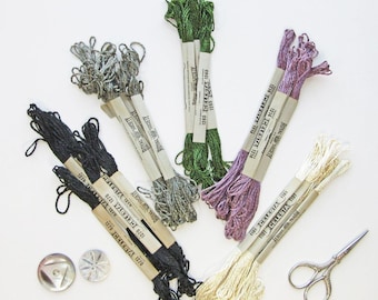 Rare New Old Stock Antique Royal Society Embroidery Floss Celesta Silky Rayon