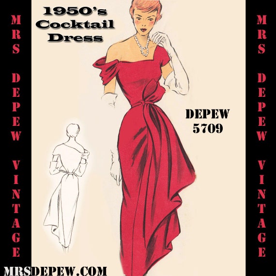 1950s off shoulder dress