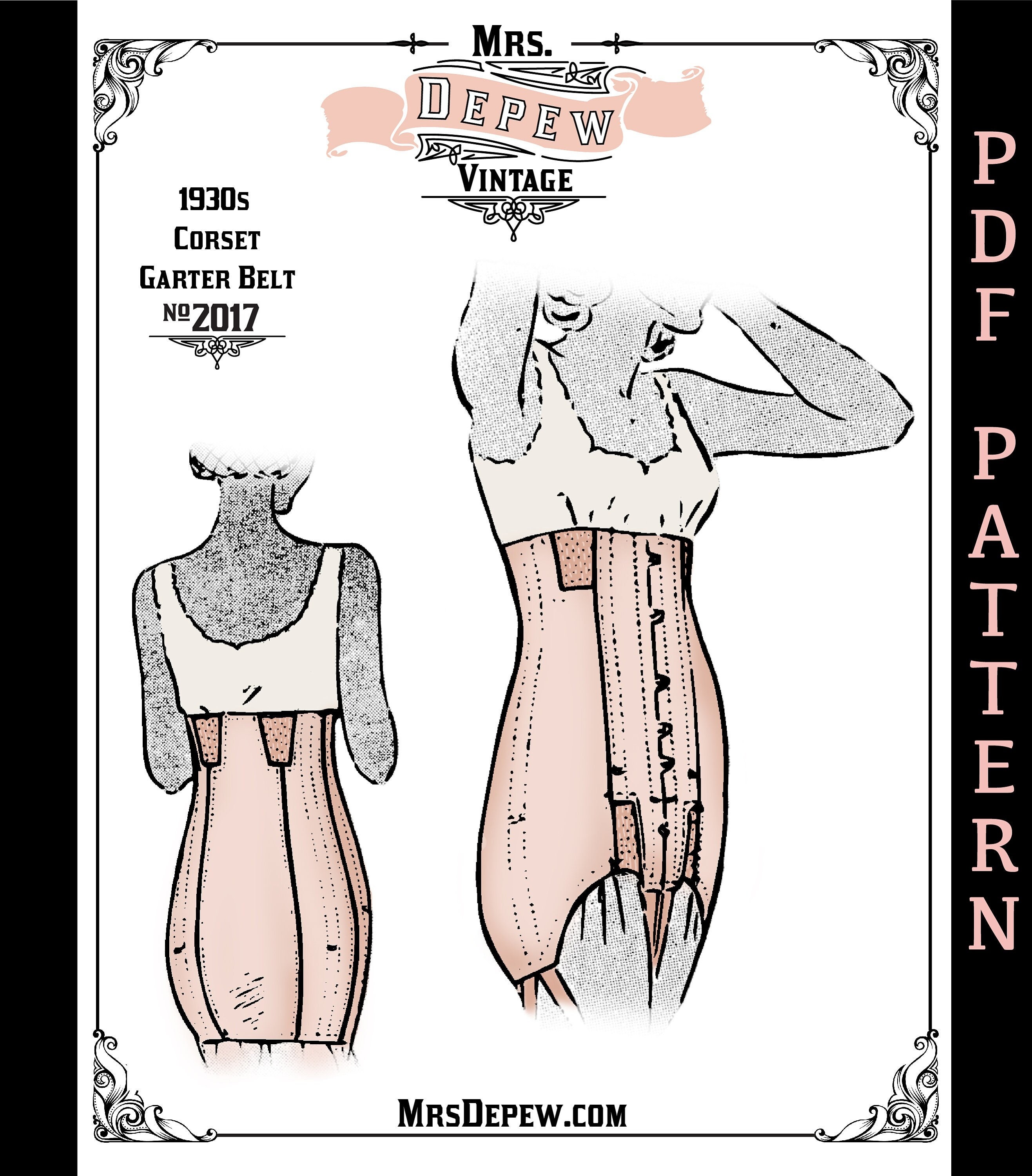 Merry widow corset , 1950s - Eclectic Ladies