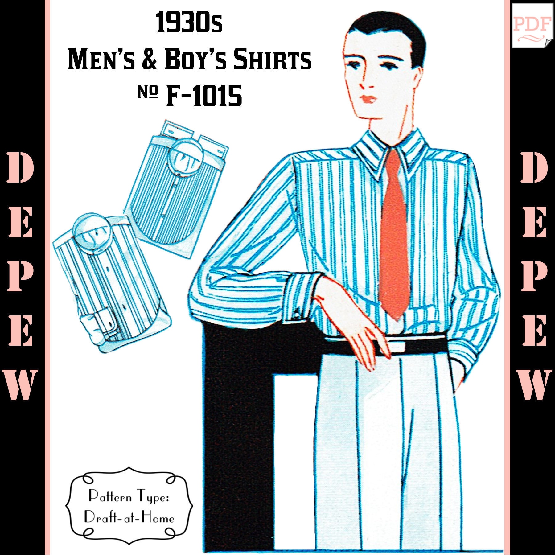 Mens 1930s Shirt - Etsy