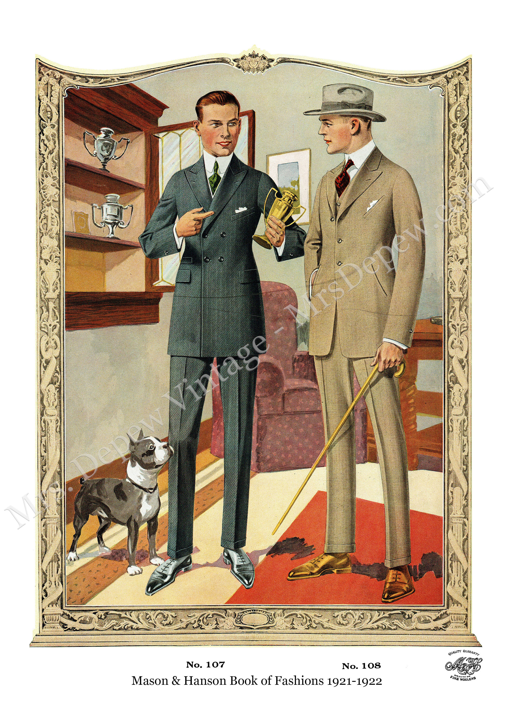 英国紳士服の裁断法図本 1920年代 メンズファッション パターン/K548 1920s Master Designer's System of Cutting Menswear Tailoring