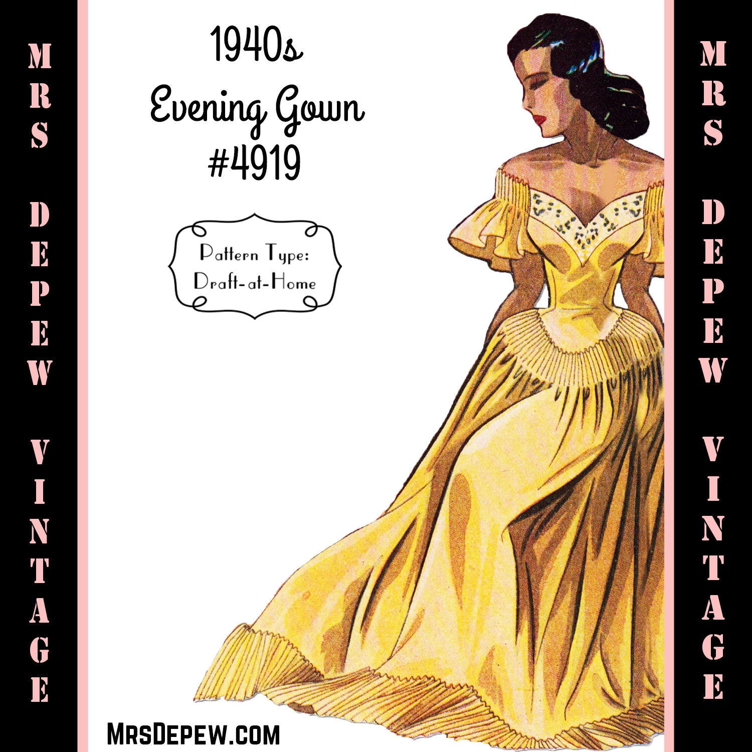 1940 evening gown