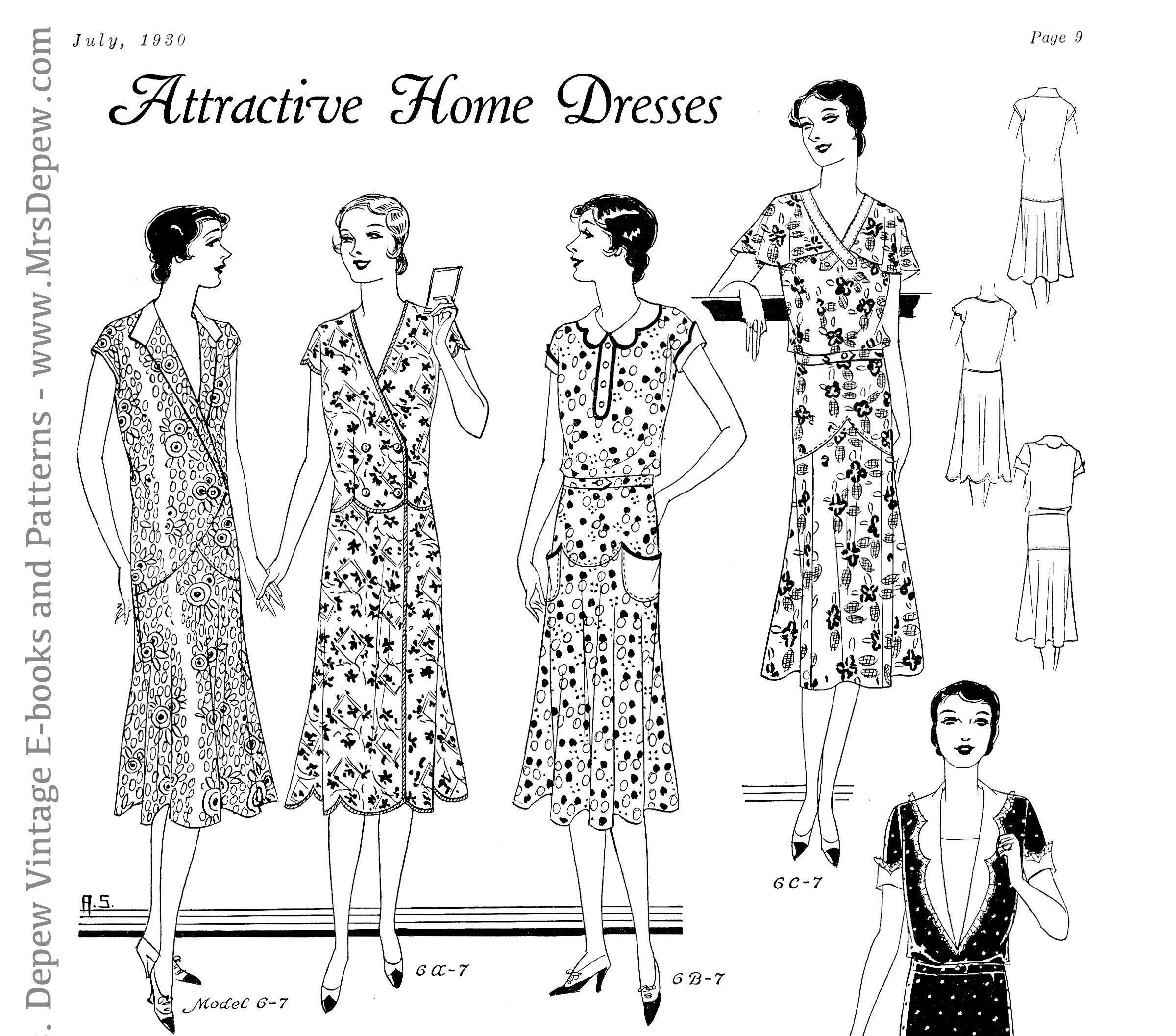 1930 年代のヴィンテージ ファッション サービス マガジン 1930 年 2