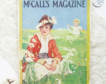 ORIGINAL June 1915 McCall's Magazine Advertising Sewing Patterns 1910s Fashion