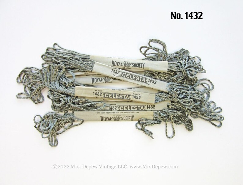 Rare New Old Stock Antique Royal Society Embroidery Floss Etsy