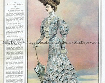 Antique French Magazine La Mode Pratique No. 22 3 Juin 1905