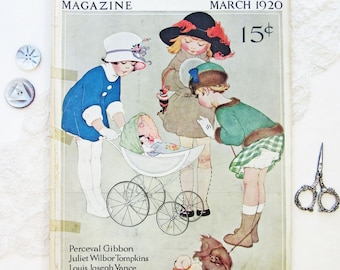 March 1920 McCall's Magazine Advertising Sewing Patterns 1920s Fashion and Millinery