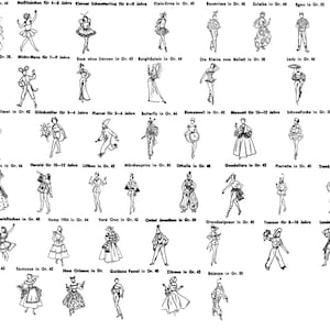 Vintage Pattern Booklet 1950's Masquerade Halloween Costumes E-Book & Pattern Sheets -INSTANT DOWNLOAD- image 2