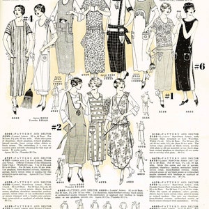 One Size Fits All Vintage Sewing Pattern 1920s Ladies' Embroidered ...
