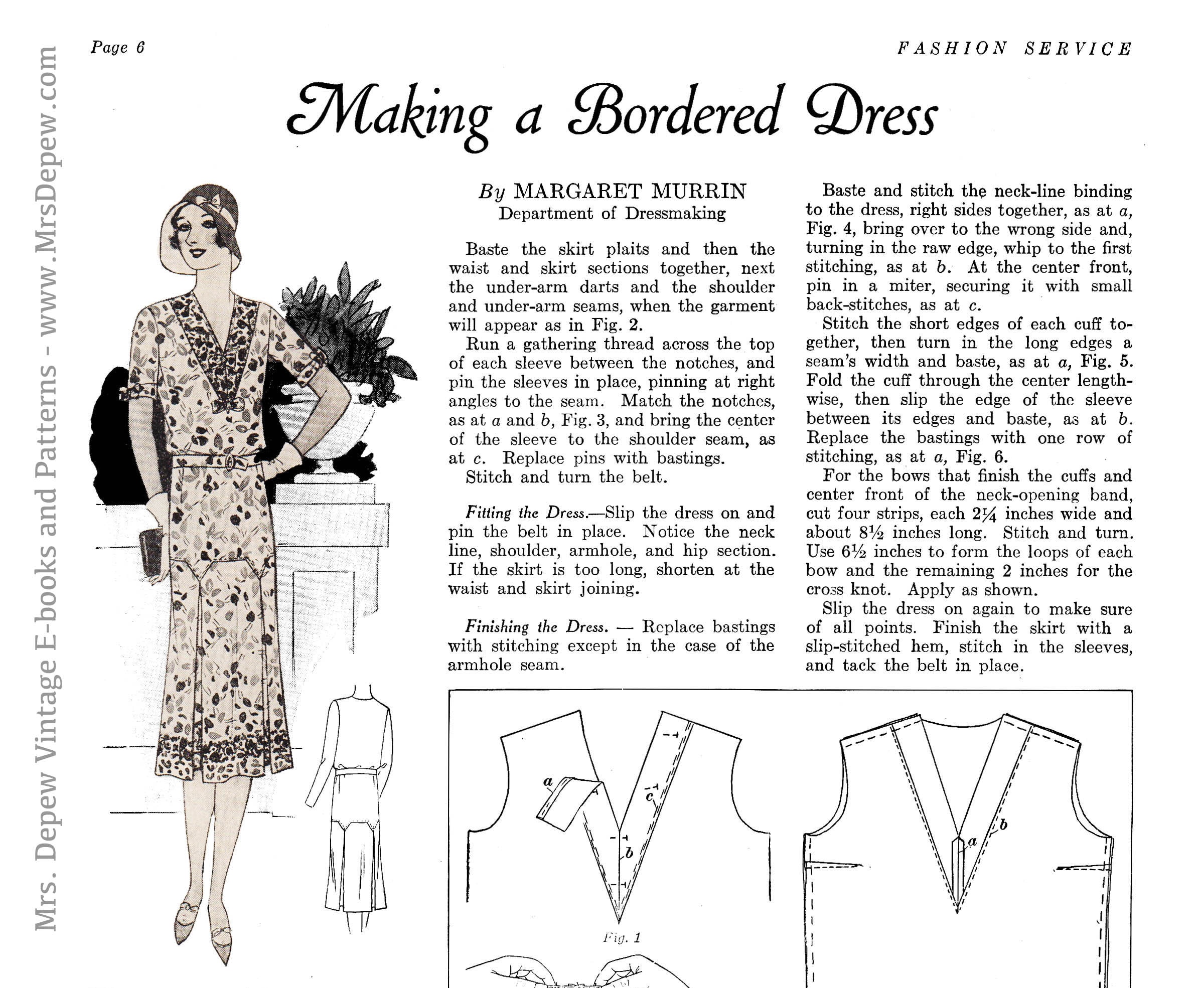 1930 年代のヴィンテージ ファッション サービス マガジン 1930 年 2