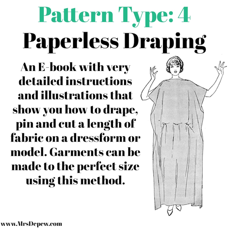 Vintage Sewing Pattern Instructions 1920s Designer Callot Soeurs Draped Evening Gown E-book 3010 INSTANT DOWNLOAD image 4