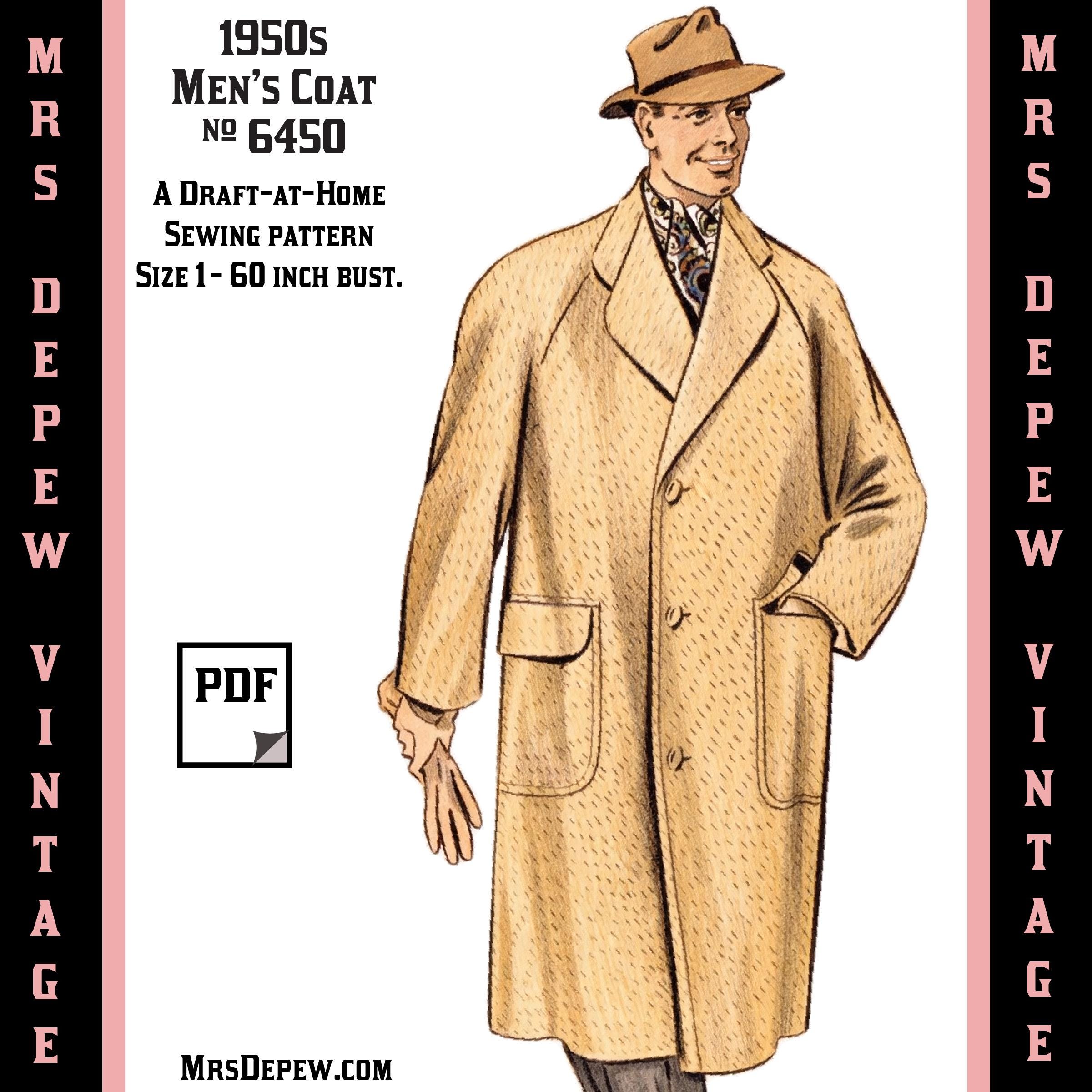 Patron De Couture Vintage Paris Luxe - 2 Gilets Cols Droit Et Anglais - Années 1940 - Taille 44