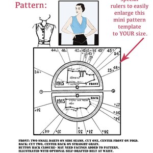 Vintage Sewing Pattern Template & Scale Rulers 1950s Two-Piece Bathing Suit in Any Size - PLUS Size Included - 5572 -INSTANT DOWNLOAD- image 4