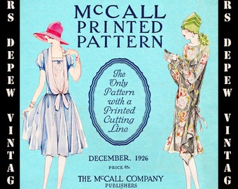Vintage Sewing Pattern McCall Counter Catalog Complete December 1926 PDF Digital Copy E-book for INSTANT DOWNLOAD