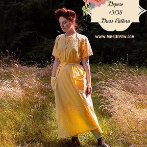 Cartamodello vintage anni '10-'20 Abito da donna da casa taglia 38" busto #3138 - DOWNLOAD immediato immagine 2