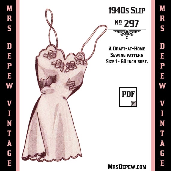 Vintage Sewing Pattern Template & Scale Rulers 1940s French Bra