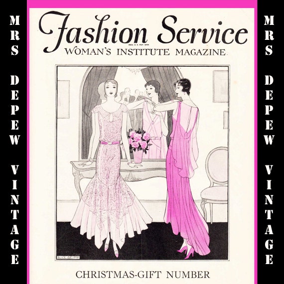 Vintage Sewing Magazine November 1929 Fashion Service Dressmaking Sewing  and Fashion E-book -INSTANT DOWNLOAD- - Etsy