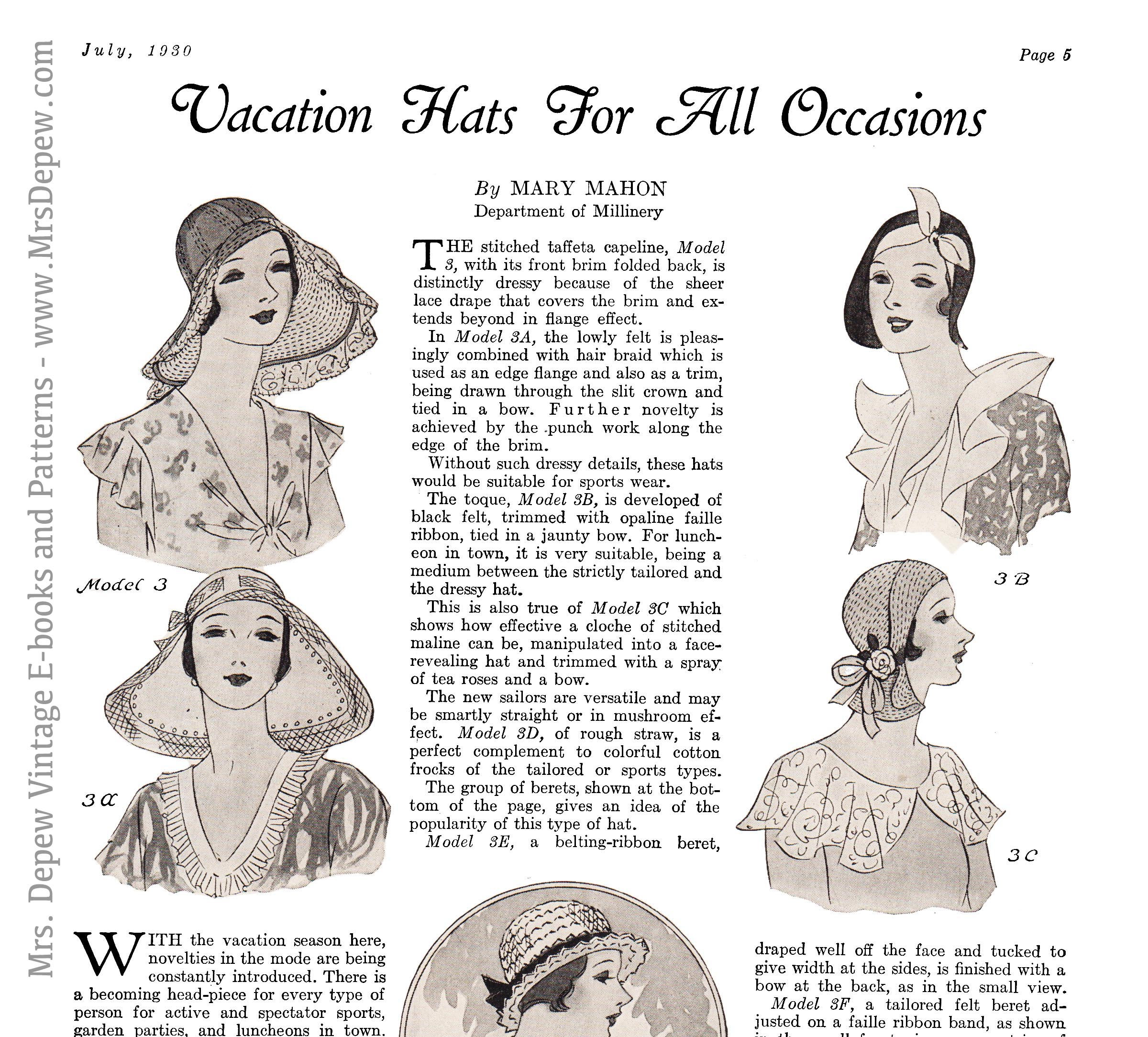 1930 年代のヴィンテージ ファッション サービス マガジン 1930 年 2