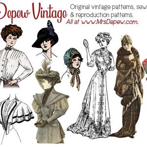 1913 Vintage Sewing Pattern 1910s Ladies Bust Supporter Brassiere Multisize Depew #2039 Paper Version image 7