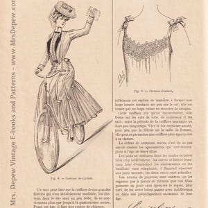 1905 Vintage French Magazine La Femme Chez Elle 1900s with Embroidery Pattern Fashion and Sewing