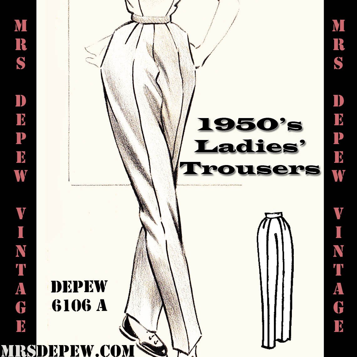 Vintage Sewing Pattern 1950's Ladies 
