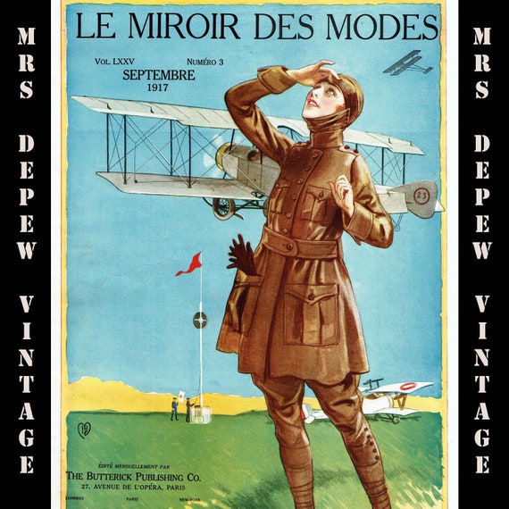 Vintage Fashion Sewing Magazine & Catalog Miroir Des Modes - Etsy
