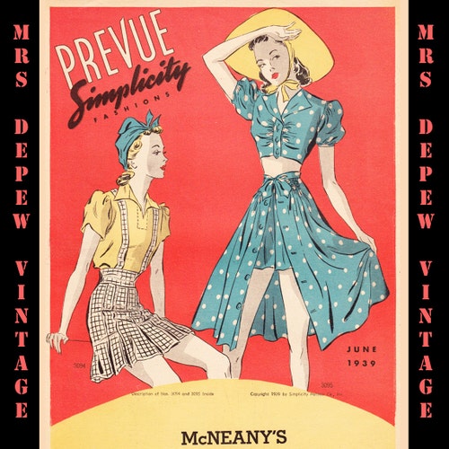 Vintage Pattern Catalogs 1930s 3 Booklets Simplicity Prevue - Etsy