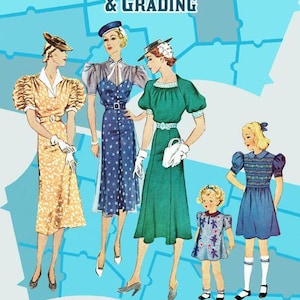 Pattern Grading and Alteration Edited by Anna Depew Vintage Sewing Booklet - Printed Book