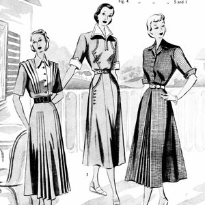 Haslam Dresscutting Book Autumn & Winter No. 27 1950 Vintage Sewing Pattern E-book with 37 Pattern Draftings 画像 4