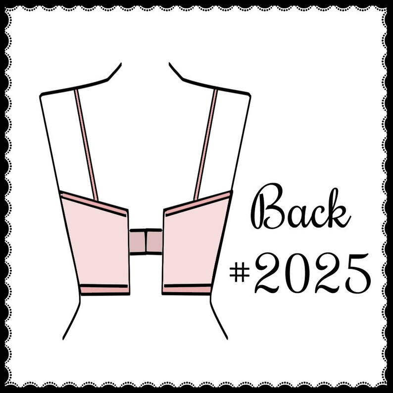 Vintage Sewing Pattern Ladies 1910's 1920's Style Brassiere Multisize Depew 2025 INSTANT DOWNLOAD image 3