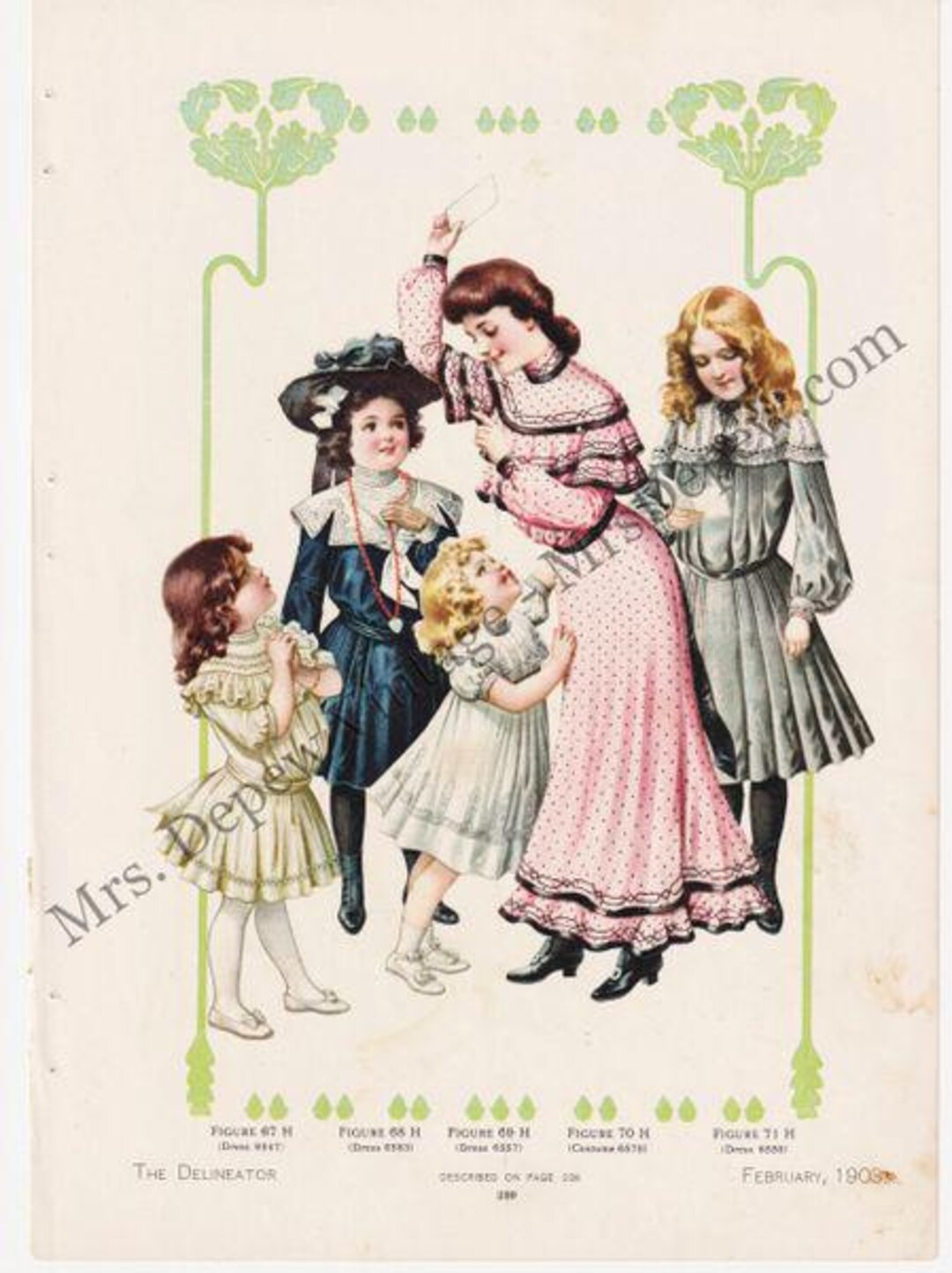 Original Rescued Ladies' Magazine Fashion Sewing Pattern