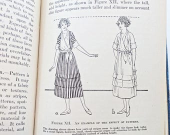 Principios de selección de ropa (1927), libro de costura vintage de los años 20 de Helen Goodrich Butterick