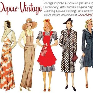 Patrón de costura vintage para traje, blusa y jubón de mujer, años 60, Vogue 6130, busto de 81 cm imagen 3