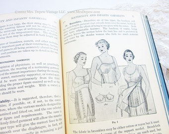 9D Children's and Maternity Garments 1935 - 1942 Bound Blue Volume Original Vintage Woman's Institute Sewing Book Mary Brooks Picken