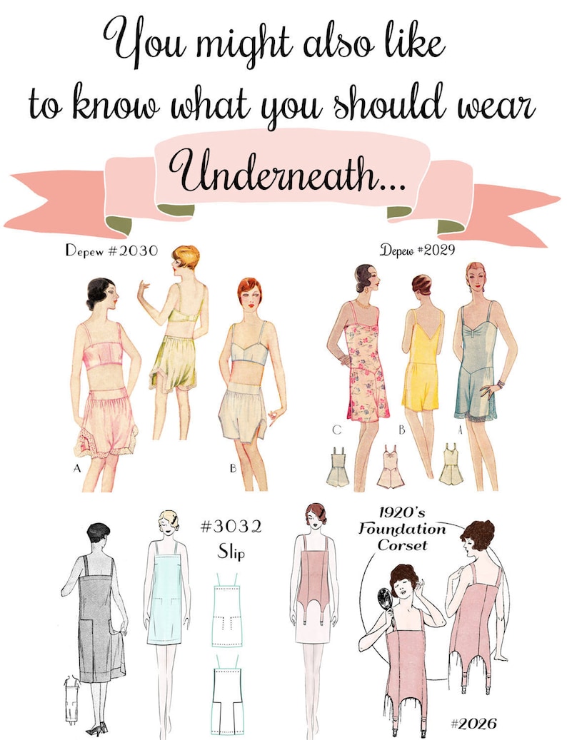 Vintage Sewing Pattern Ladies' 1920s Long Sleeve Dress 3059 INSTANT DOWNLOAD image 7