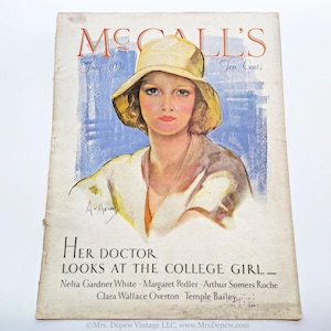 1931 June McCall&#39;s Magazine Cover Page ONLYNeysa McMein Illustration 1920s Fashion