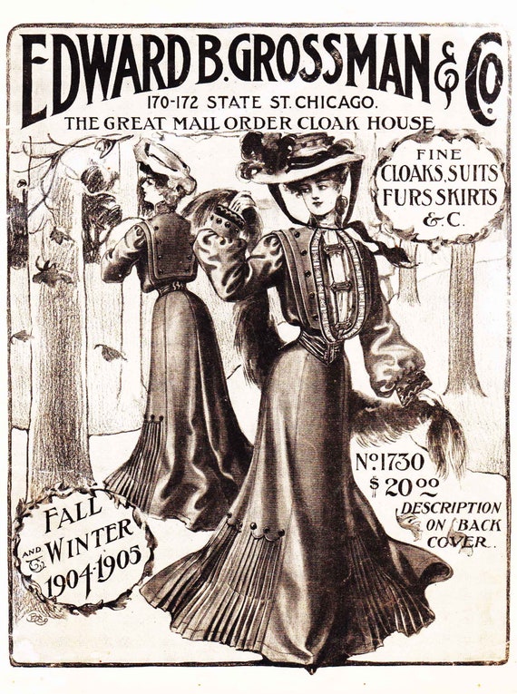 1900s Edward Grossman & Co Ladies' Fashion Catalog 1904 1905