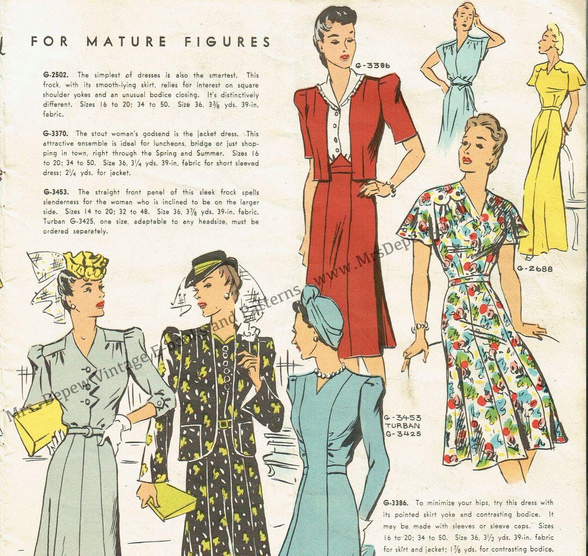Sewing Catalogs Rare Vintage Original 1940s Mail Order Catalog Booklet With Sewing ...
