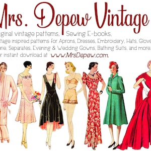 Cartamodello vintage da donna anni '20 - '30 stile slip Depew #3069 multidimensione - DOWNLOAD IMMEDIATO PDF immagine 10