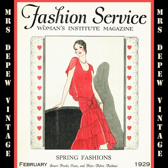 slim fit dress slacks 1929 Article Good Housekeeping Roaring Twenties Art Deco Fashion Hat P   Period Paper Historic Art LLC