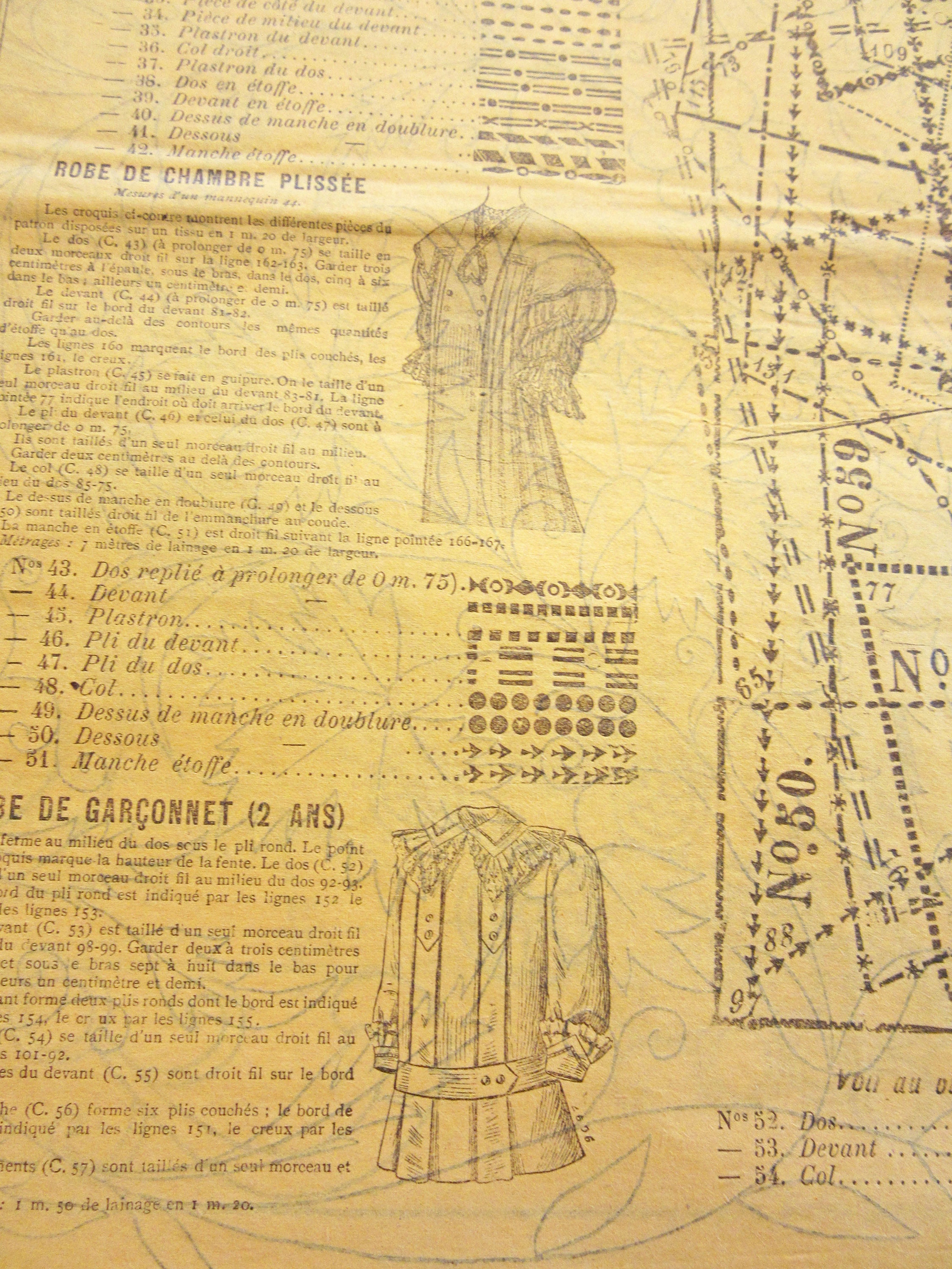 Rare Antique French Magazine La Mode Pratique With Multi