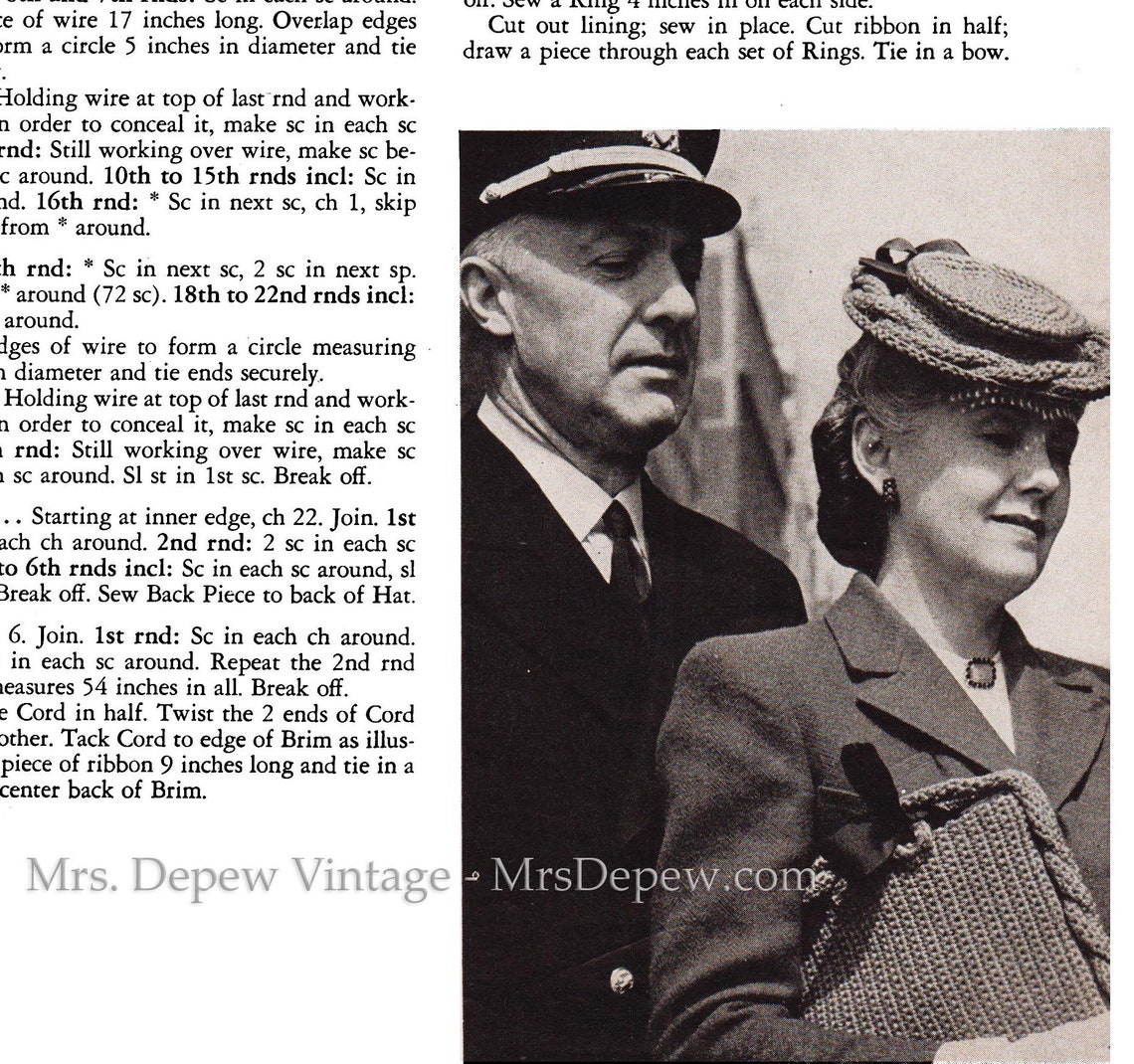 Crochet Pattern Booklet Headliners No. 215 1940s Hats Bags Etsy