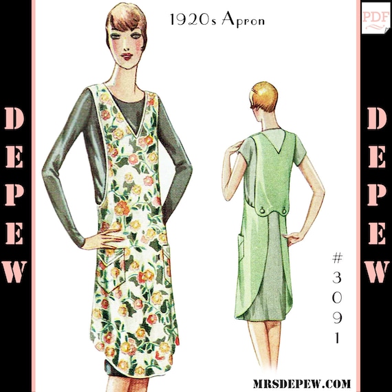 Multi Size Vintage Sewing Pattern 1930s Ladies' Wrap Dress 3073 32