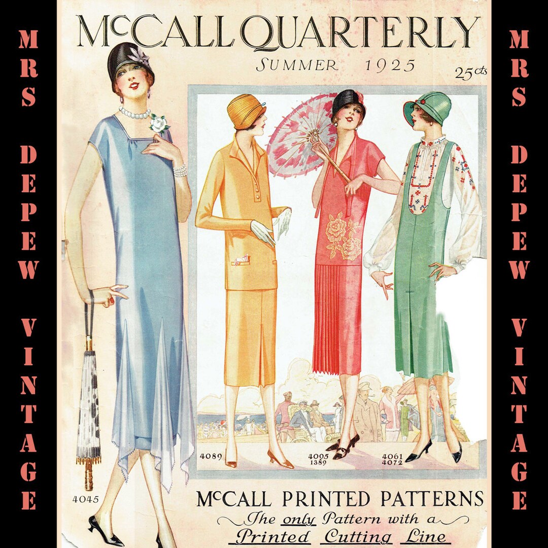 Vintage Sewing Pattern Catalog Booklet Mccall Quarterly Summer 1925 PDF