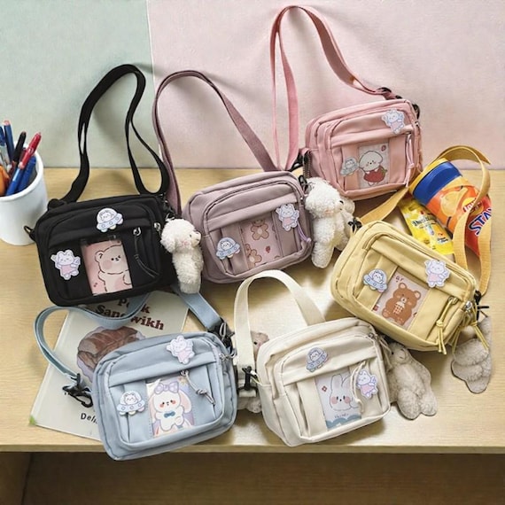 New Kawaii Bag Girls 2026 New JK Transparent Bag Small Crossbody Bag For Women Purses and Handbags Shoulder Bag Itabag Bolso