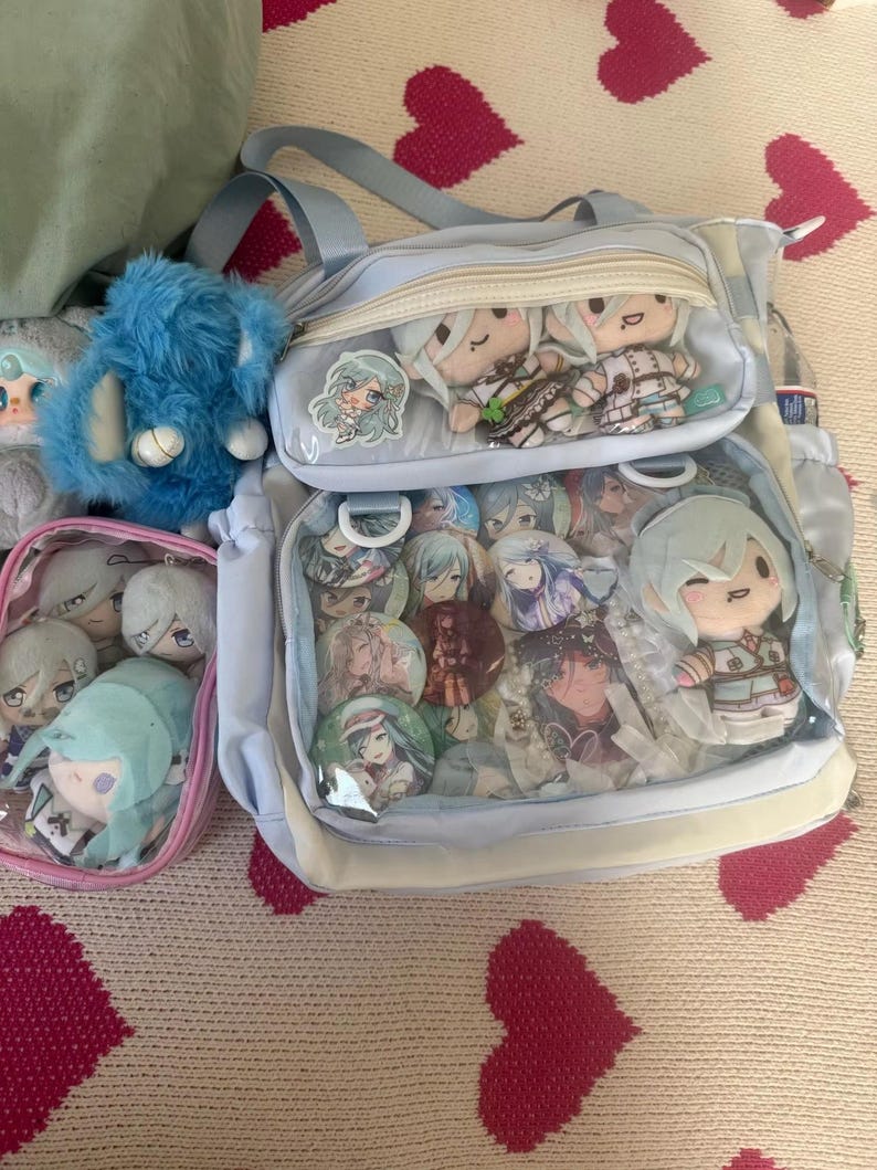 Japanese Transparent Ita Bag Handbag Women Anime Portable Large ...