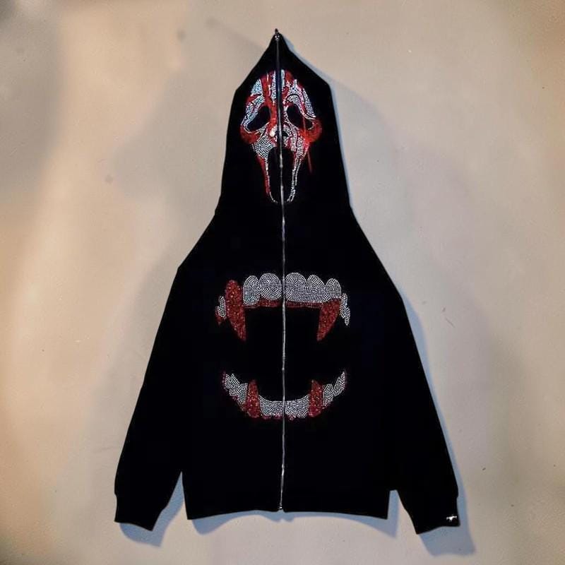 Y2k Hoodie Rhinestone - Etsy