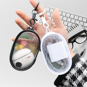 Transparent Cable Organizer Bag, Portable Travel Charger Case, Tech Accessories Storage Pouch, Waterproof Electronics Organizer, Gift