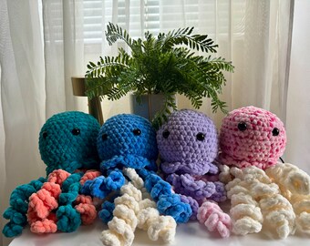 Crochet Jellyfish Plushie, Amigurumi Crochet Jellyfish, Jellyfish Plushie