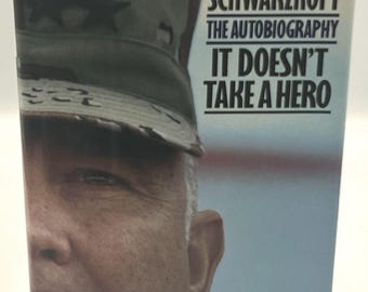 It Doesn't Take a Hero 1992 First Edition 1st Printing Hardcover General Norman Schwarzkopf Autobiography